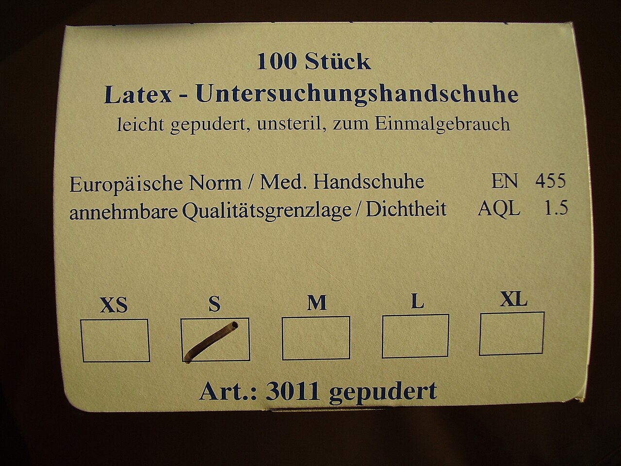 Medical glove