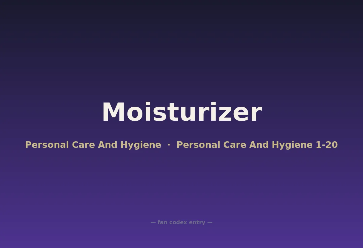 Moisturizer