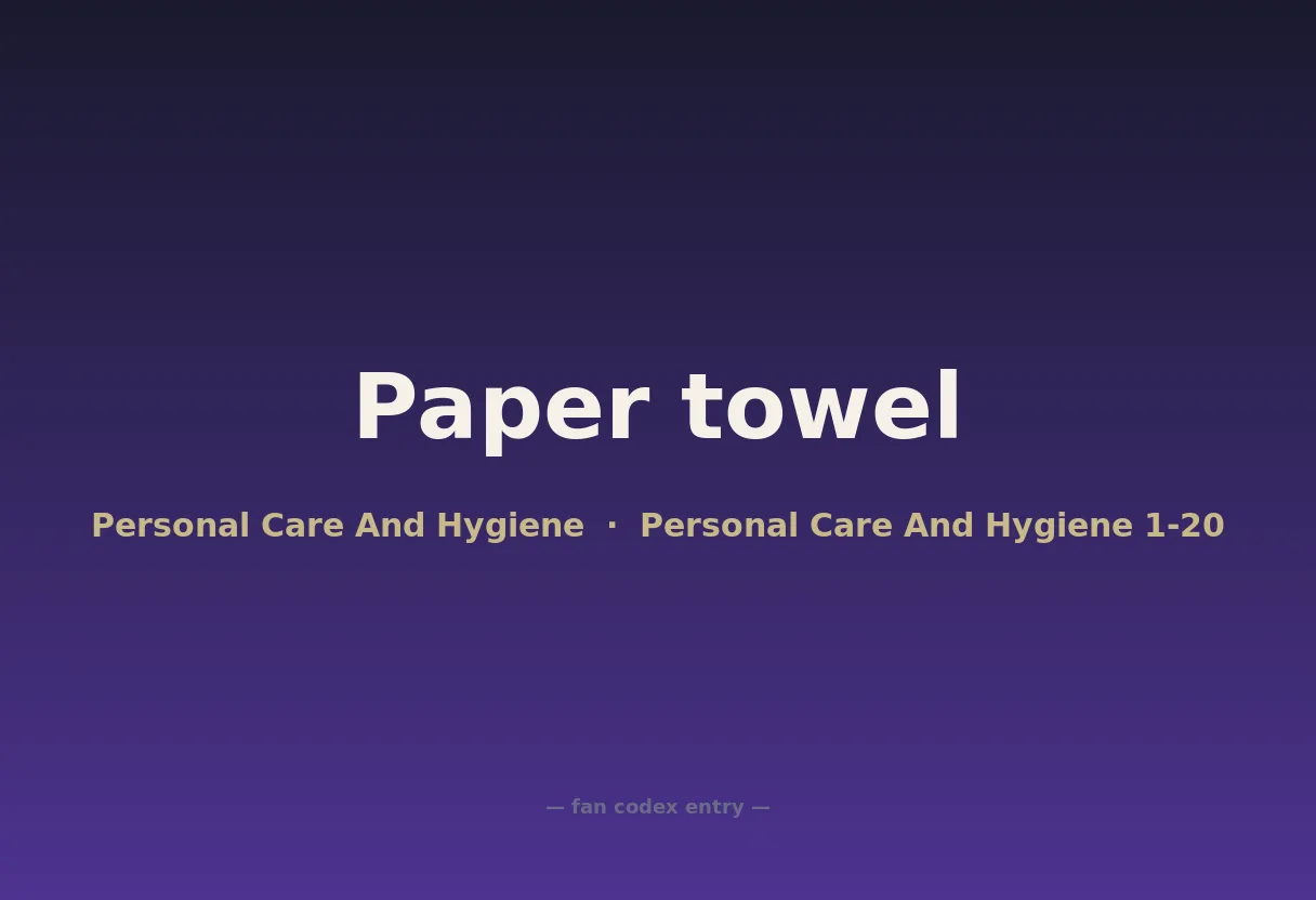 Paper towel